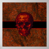 Red Skull Gothic Poster (Vorne)