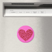 Red Skull Heart Magnet (In Situ (Geschirrspüler))