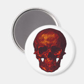 Red Skull Magnet (Vorderseite/Rückseite)