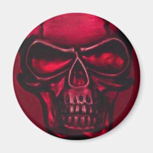 RED SKULL MAGNET