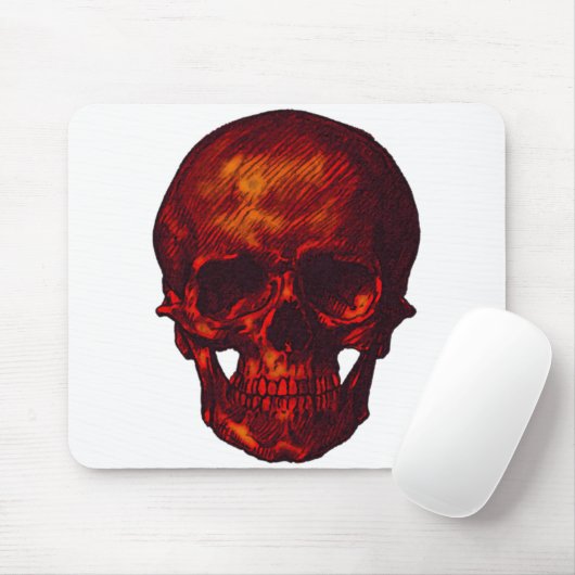 Red Skull Mousepad (Mit Mouse)
