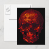 Red Skull Postkarte (Vorne/Hinten)