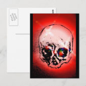 Red Skull Postkarte (Vorne/Hinten)