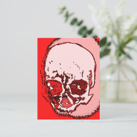 Red Skull Postkarte (Stehend Vorderseite)