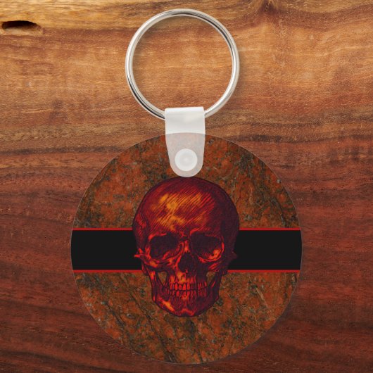 Red Skull Schlüsselanhänger (Rückseite)