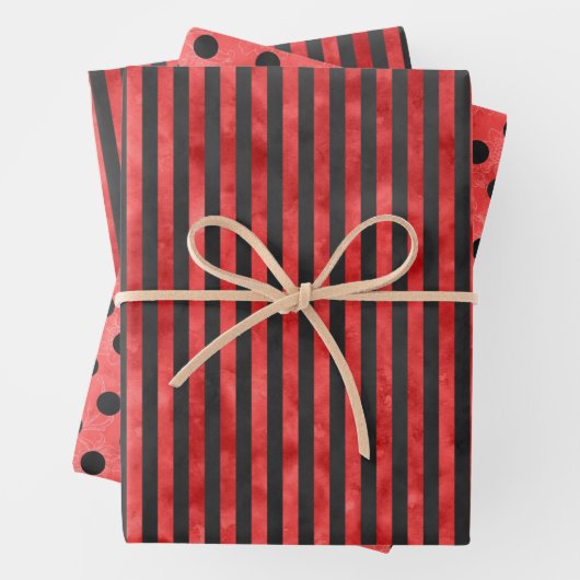 Red Skulls and Sunflower Series Design 11 Geschenkpapier Set (Beispiel)