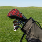 Red Skulls and Sunflower Series Design 1 Golf Headcover (In SItu)