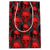 Red Skulls and Sunflower Series Design 1 Mittlere Geschenktüte (Vorderseite)