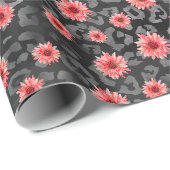 Red Skulls and Sunflower Series Design 2 Geschenkpapier (Rolleneckpunkt)