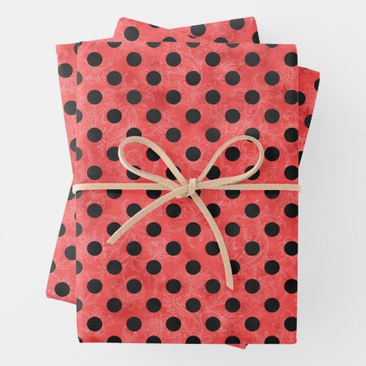Red Skulls and Sunflower Series Design 4 Geschenkpapier Set (Beispiel)