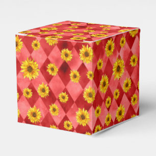 Red Skulls and Sunflower Series Design 9 Geschenkschachtel