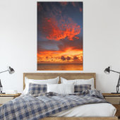 RED SKY 40 x 60 Leinwanddruck (Insitu (Schlafzimmer))