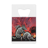 Red Sky Armadillos Geldbeutel Flaschenöffner (Vorderseite)