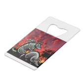 Red Sky Armadillos Geldbeutel Flaschenöffner (Vorderseite Schrägansicht)