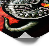 Red Sky Armadillos Poster (Ecke)