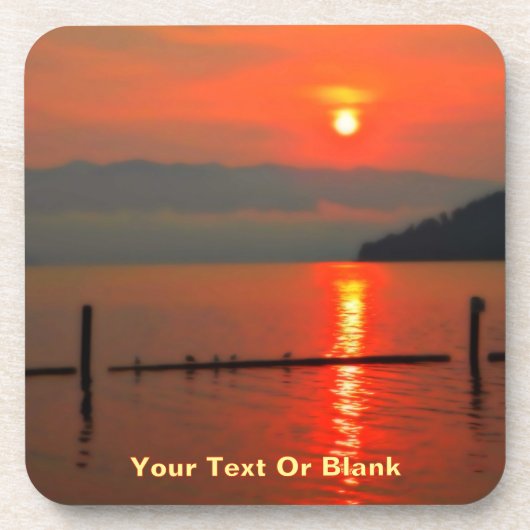 Red Sky at Morning Getränkeuntersetzer (Vorderseite)