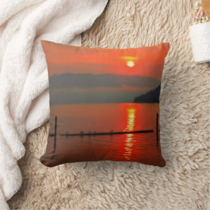 Red Sky at Morning Kissen