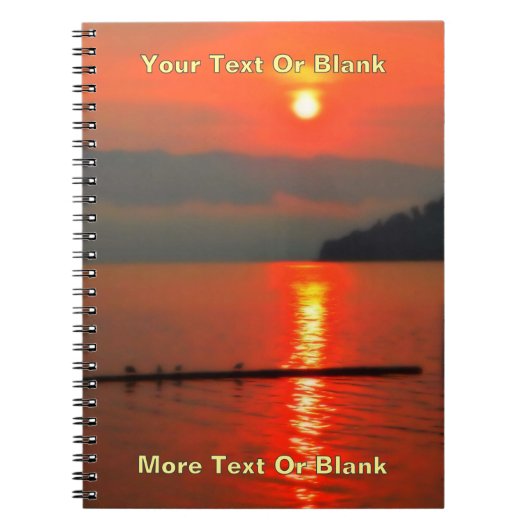 Red Sky at Morning Notizblock (Vorderseite)