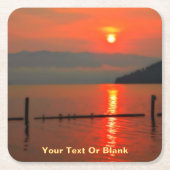 Red Sky at Morning Rechteckiger Pappuntersetzer (Vorderseite)