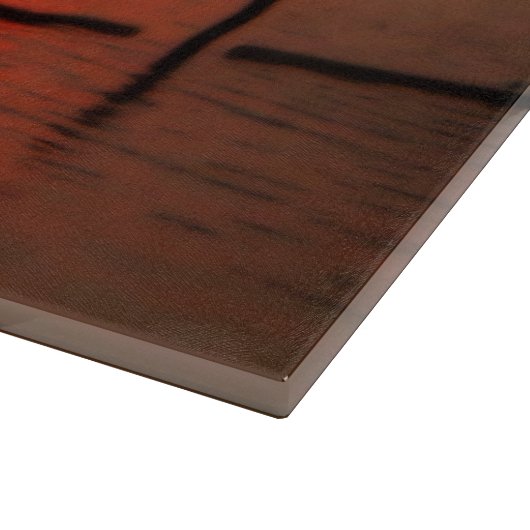 Red Sky at Morning Schneidebrett (Ecke)