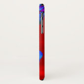 Red Sky Blue Blätter Case-Mate iPhone Hülle (Hinten/Links)