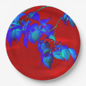 Red Sky Blue Verlasse Paper Teller (Vorderseite)