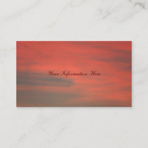 Red Sky Business Cards Visitenkarte