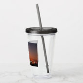 Red Sky for Space Shuttle Atlantis Start Acryltrinkbecher (Links)