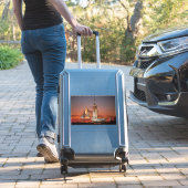 Red Sky for Space Shuttle Atlantis Start Aufkleber (Koffer Insitu)