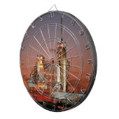 Red Sky for Space Shuttle Atlantis Start Dartscheibe (Vorderseite rechts)