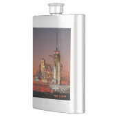 Red Sky for Space Shuttle Atlantis Start Flachmann (Links)