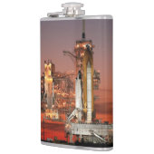 Red Sky for Space Shuttle Atlantis Start Flachmann (Links)