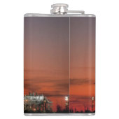 Red Sky for Space Shuttle Atlantis Start Flachmann (Rückseite)