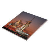 Red Sky for Space Shuttle Atlantis Start Fliese (Seite)