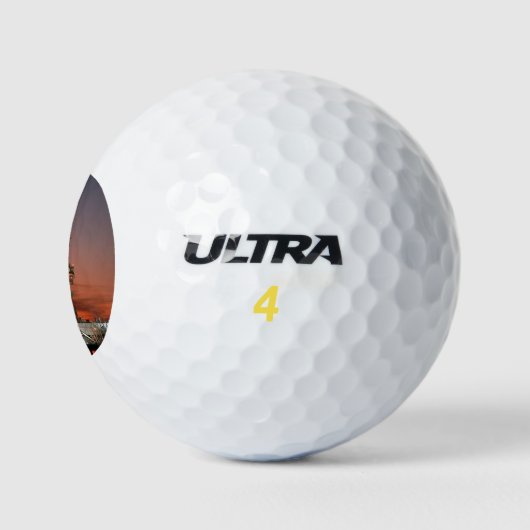 Red Sky for Space Shuttle Atlantis Start Golfball (Logo)