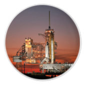 Red Sky for Space Shuttle Atlantis Start Keramikknauf (Vorderseite)
