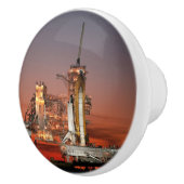 Red Sky for Space Shuttle Atlantis Start Keramikknauf (Rechts)