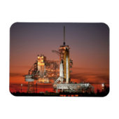 Red Sky for Space Shuttle Atlantis Start Magnet (Horizontal)