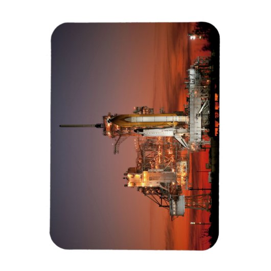 Red Sky for Space Shuttle Atlantis Start Magnet (Vertikal)