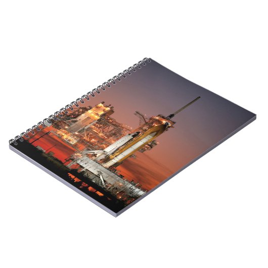 Red Sky for Space Shuttle Atlantis Start Notizblock (Linke Seite)