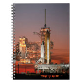 Red Sky for Space Shuttle Atlantis Start Notizblock (Vorderseite)