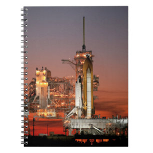 Red Sky for Space Shuttle Atlantis Start Notizblock