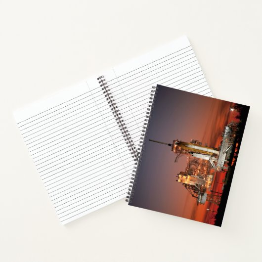 Red Sky for Space Shuttle Atlantis Start Notizblock (Innenseite)