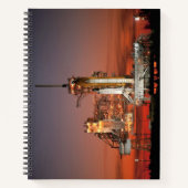 Red Sky for Space Shuttle Atlantis Start Notizblock (Vorderseite)