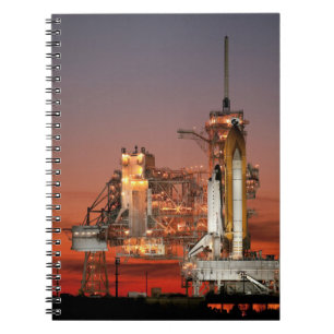 Red Sky for Space Shuttle Atlantis Start Notizblock