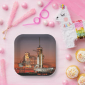 Red Sky for Space Shuttle Atlantis Start Pappteller (Party)