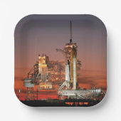 Red Sky for Space Shuttle Atlantis Start Pappteller (Vorderseite)