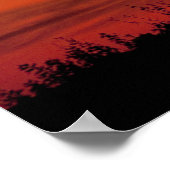 Red Sky for Space Shuttle Atlantis Start Poster (Ecke)