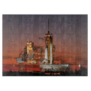 Red Sky for Space Shuttle Atlantis Start Schneidebrett