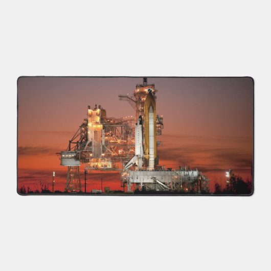Red Sky for Space Shuttle Atlantis Start Schreibtischunterlage (Vorderseite)